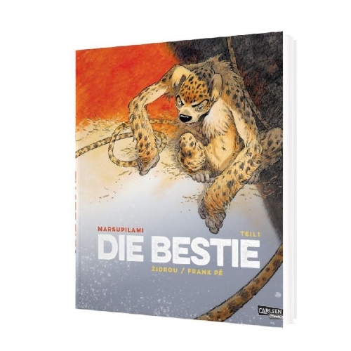 Buchcover und Innenansicht für das Buch: Marsupilami: Die Bestie