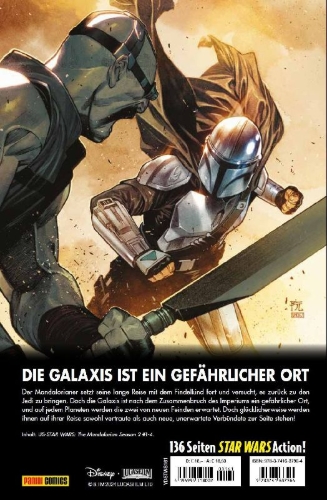 Buchcover und Innenansicht für das Buch: US-Star Wars: The Mandalorian Sason 2 #1-#4
