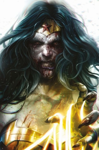 Buchcover und Innenansicht für das Buch: DCeased 1-6; DCeased: A good Day to die 1; DCeased: Unkilllables 1-3; DCeased: Dead Planet 1-7; DCeased: Hope at World's End 1-15; DCeased: War of the Undead Gods 1-8