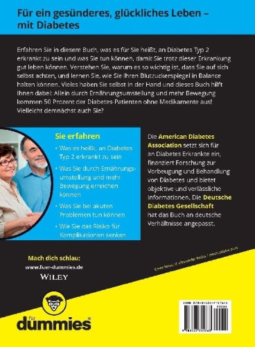 Buchcover und Innenansicht für das Buch: Mit Diabetes Typ 2 leben für Dummies