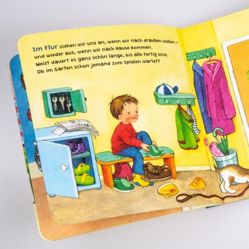 Buchcover und Innenansicht für das Buch: Baby Pixi 84: Mein Lieblingsbuch vom Zuhause