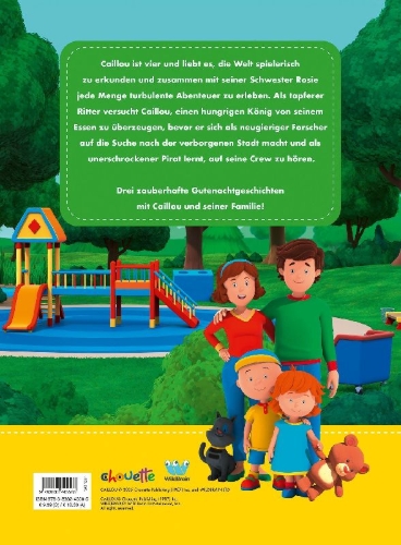 Buchcover und Innenansicht für das Buch: Caillou: Die schönsten Gutenachtgeschichten