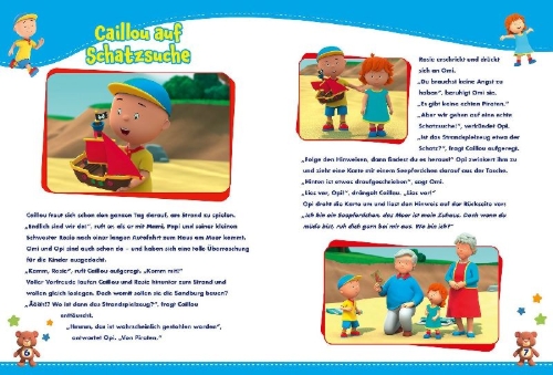 Buchcover und Innenansicht für das Buch: Caillou: Die schönsten Gutenachtgeschichten