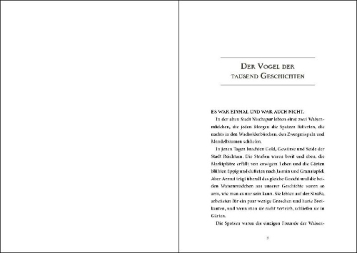 Buchcover und Innenansicht für das Buch: Hidden Creatures (Band 2) - Der Vogel der tausend Geschichten