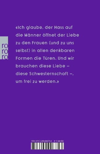Buchcover und Innenansicht für das Buch: Moi les hommes, je les déteste