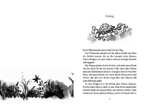 Buchcover und Innenansicht für das Buch: Emily Windsnap and the Castle in the Mist