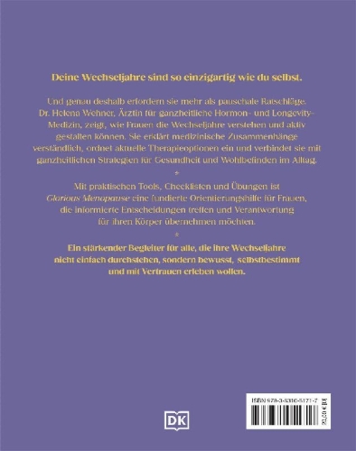 Buchcover und Innenansicht für das Buch: Glorious Menopause