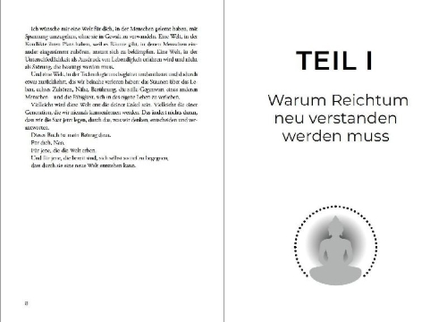 Buchcover und Innenansicht für das Buch: Rich Buddha