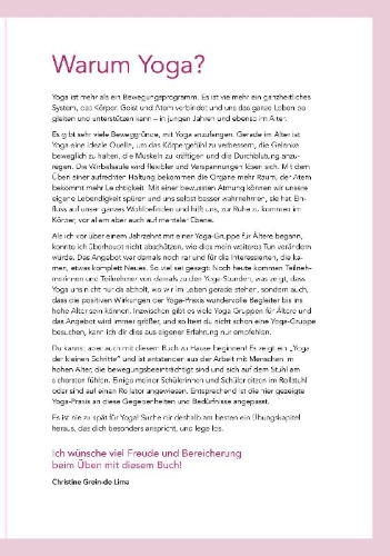 Buchcover und Innenansicht für das Buch: Yoga auf dem Stuhl für Senioren