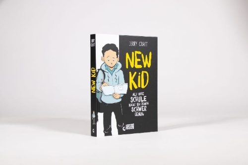 Buchcover und Innenansicht für das Buch: New Kid