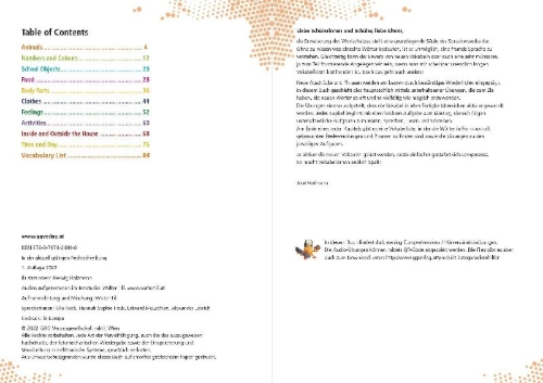 Buchcover und Innenansicht für das Buch: simple und easy Englisch 1 - Vokabeltrainer