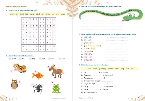 Buchcover und Innenansicht für das Buch: simple und easy Englisch 1 - Vokabeltrainer