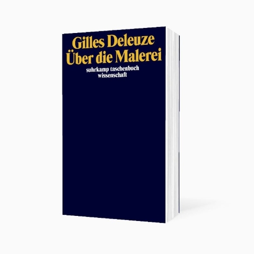 Buchcover und Innenansicht für das Buch: Sur la peinture. Cours Mars-Juin 1981