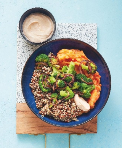 Buchcover und Innenansicht für das Buch: Happy Fitness-Bowls