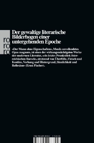 Buchcover und Innenansicht für das Buch: Der Mann ohne Eigenschaften I