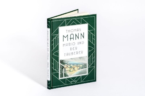 Buchcover und Innenansicht für das Buch: Mario und der Zauberer