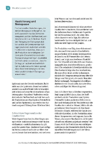 Buchcover und Innenansicht für das Buch: Die Anti-Aging-Ernährung für die Haut