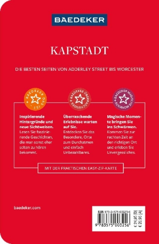 Buchcover und Innenansicht für das Buch: Baedeker Reiseführer Kapstadt, Garden Route