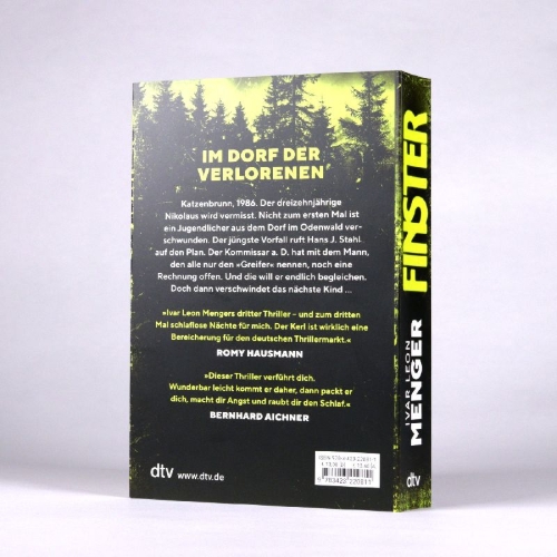 Buchcover und Innenansicht für das Buch: Finster