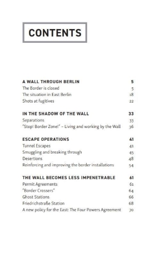 Buchcover und Innenansicht für das Buch: The Berlin Wall