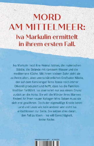 Buchcover und Innenansicht für das Buch: Commissaria Iva Markulin und Die Schatten über der Adria