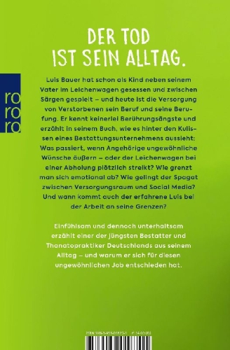Buchcover und Innenansicht für das Buch: Bestatters Diary