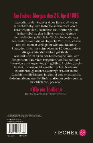 Buchcover und Innenansicht für das Buch: Midnight in Chernobyl. The Untold Story of the World's Greatest Nuclear Disaster
