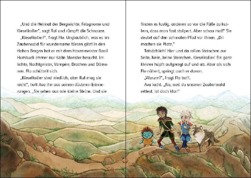 Buchcover und Innenansicht für das Buch: Der Zauberschüler (Band 3) - Im Schatten des roten Drachen