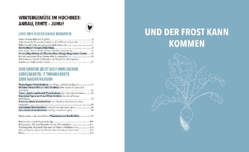 Buchcover und Innenansicht für das Buch: Das sensationelle Winterhochbeet