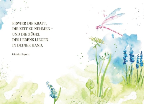 Buchcover und Innenansicht für das Buch: Nimm dir Zeit zum Durchatmen