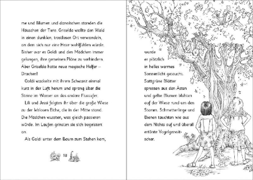 Buchcover und Innenansicht für das Buch: Die magischen Tierfreunde - Die furchtlose Penelope Piks