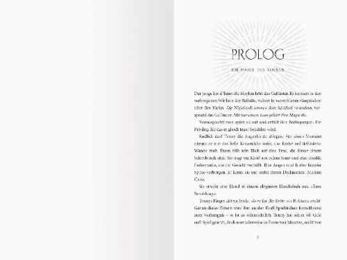 Buchcover und Innenansicht für das Buch: Nightbirds, Band 1 - Der Kuss der Nachtigall