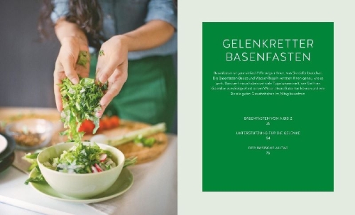 Buchcover und Innenansicht für das Buch: Basenfasten für die Gelenke
