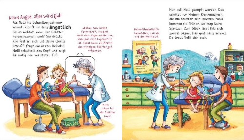 Buchcover und Innenansicht für das Buch: WAS IST WAS Meine Welt Band 10 Ich gehe zum Kinderarzt
