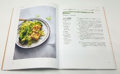 Buchcover und Innenansicht für das Buch: Schlank! und gesund mit der Doc Fleck Methode