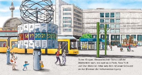 Buchcover und Innenansicht für das Buch: Gute Nacht, Berlin