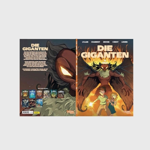 Buchcover und Innenansicht für das Buch: Les Géants Tome 10