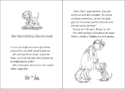 Buchcover und Innenansicht für das Buch: Charlotte Waggytail learns a lesson