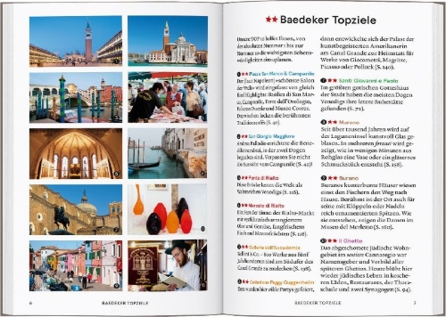 Buchcover und Innenansicht für das Buch: Baedeker SMART Reiseführer Venedig