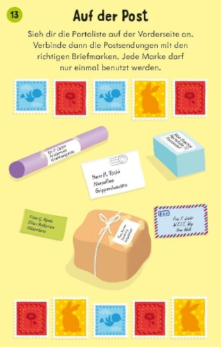 Buchcover und Innenansicht für das Buch: 50 Rätselkarten: Schau genau!