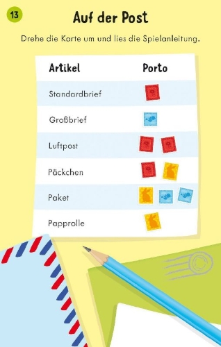 Buchcover und Innenansicht für das Buch: 50 Rätselkarten: Schau genau!