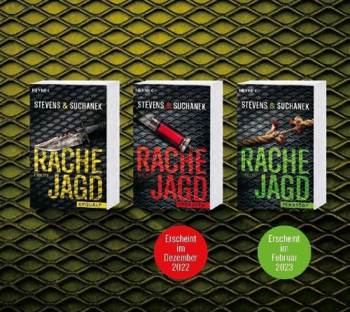 Buchcover und Innenansicht für das Buch: Rachejagd - Gequält