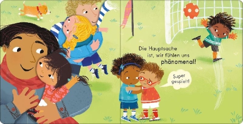 Buchcover und Innenansicht für das Buch: Papas lieben Umarmungen