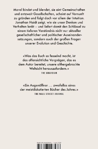 Buchcover und Innenansicht für das Buch: The Righteous Mind