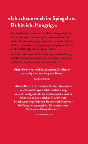 Buchcover und Innenansicht für das Buch: Halbe Portion