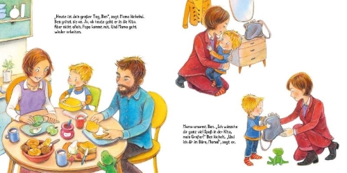 Buchcover und Innenansicht für das Buch: Ich bin schon groß: Jetzt bin ich ein Kita-Kind