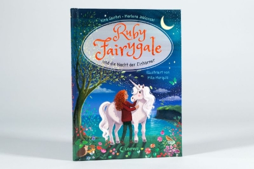 Buchcover und Innenansicht für das Buch: Ruby Fairygale und die Nacht der Einhörner (Erstlese-Reihe, Band 4)