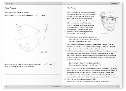 Buchcover und Innenansicht für das Buch: Ich kann lesen 7 - Schülerarbeitsheft ab der 4. Klasse