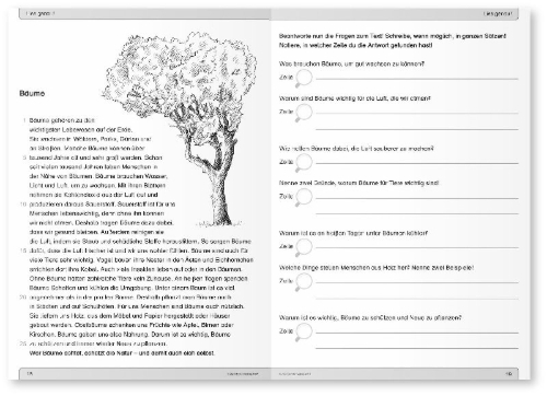 Buchcover und Innenansicht für das Buch: Ich kann lesen 7 - Schülerarbeitsheft ab der 4. Klasse