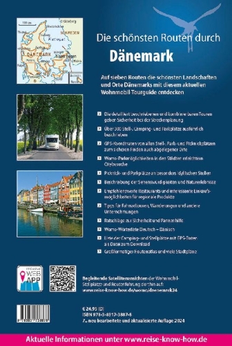 Buchcover und Innenansicht für das Buch: Reise Know-How Wohnmobil-Tourguide Dänemark